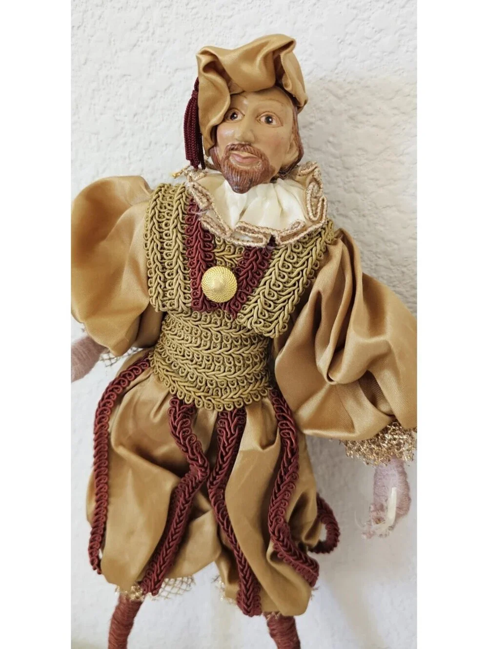 Rare Aldik & Court Jester Harlequin Figurine Dolls Ornament Christmas Traditions